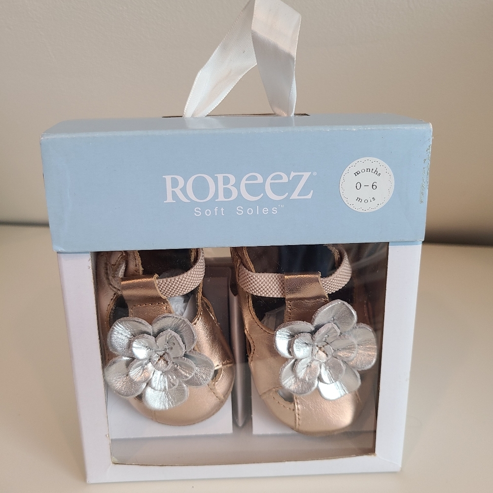 Leather Upper/sole Flower Baby Shoes